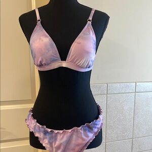 Shade & Shore Purple Tie-Dye Women's M/L Bikini